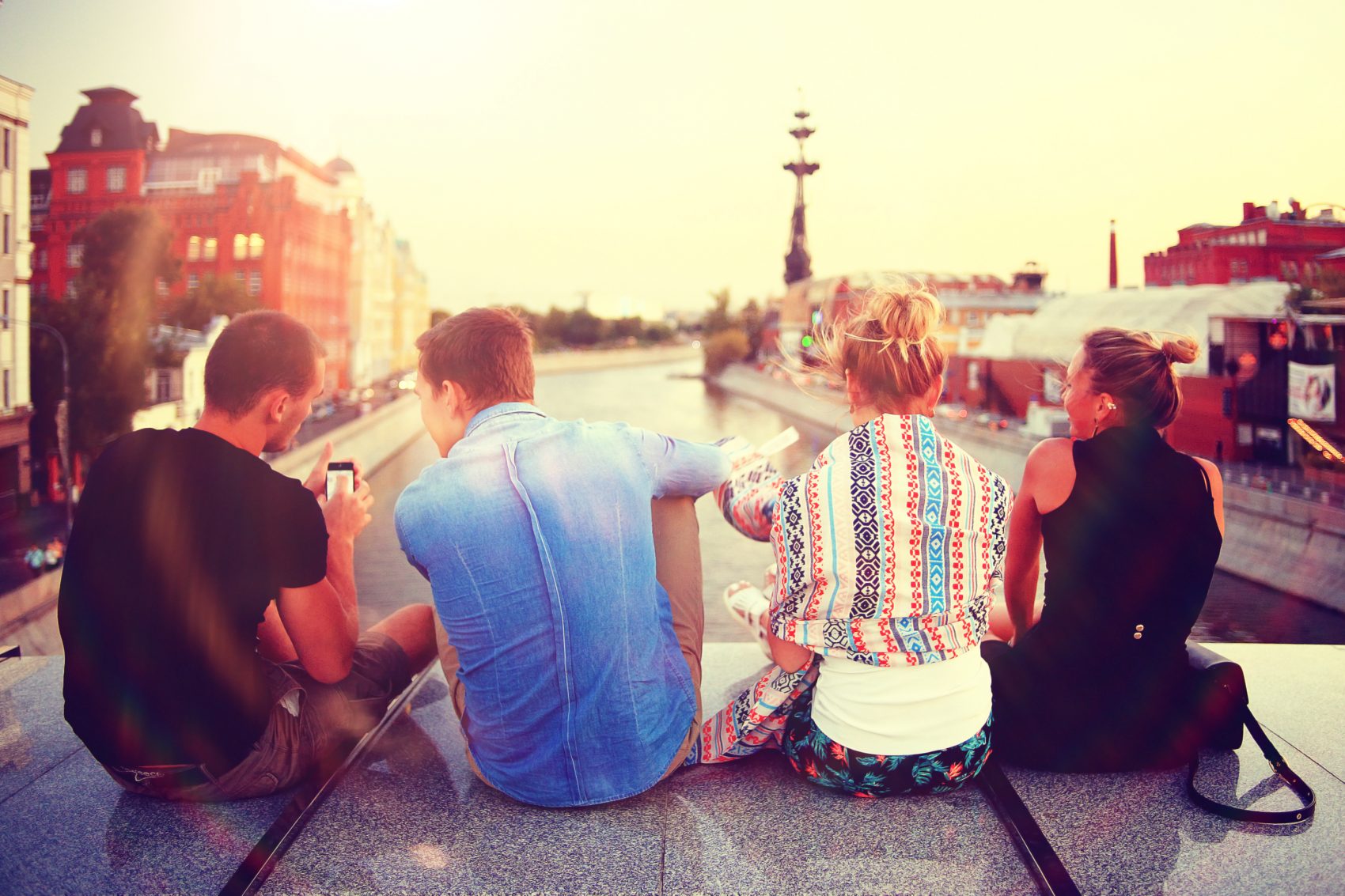 a picture of traveling on long route